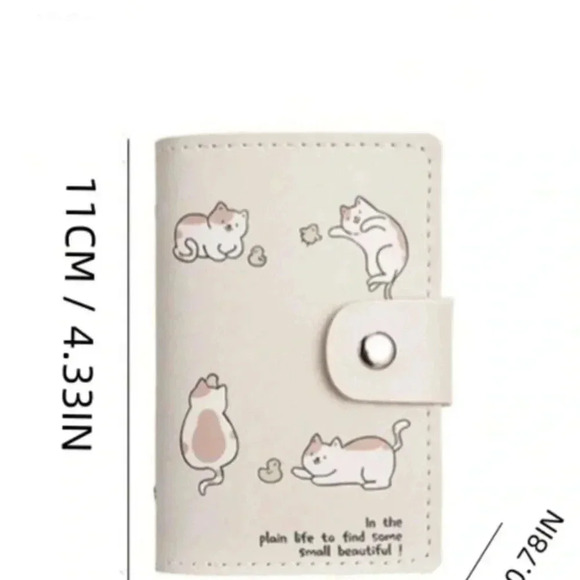 Cream colored wallet with small kitties ducks plain life find small beauties - Picture 6 of 6